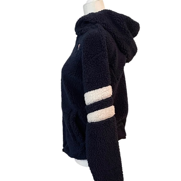 NWT NFL Teen Apparel New England Patriots Sherpa Zip Up Hooded Jacket - Picture 4 of 7